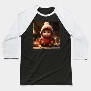 Adorable Cartoon Infant Baseball T-Shirt